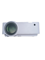 Projecteur LCD portable mini HTP modèle W5 1080p 300 lumens ANSI, mise au point manuelle, compatible 4K, stéréo HIFI pour home cinéma
