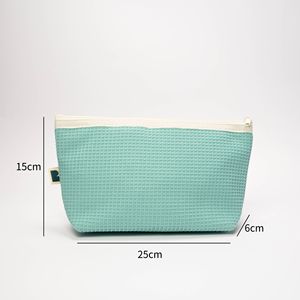 High Quality Vintage Style Multicolored Polyester-waffle Customizable Size <b>Makeup</b> Zipper Bag Custom Logo Pattern Cosmetic <b>Case</b> - Product Image 6