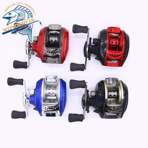 <span class=keywords><strong>Moulinet</strong></span> de pêche à lancer à la ligne de haute qualité 1+1BB 4 couleurs à grande vitesse en métal pour bateau et radeau, main gauche, rapport de transmission 5.2:1, rivière, lac - Product Image 1