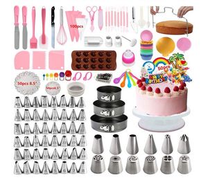 Cake Decorating Supplies <b>Kits</b> Upgrade 464 PCS With Springform Cake Pans Set,Cake <b>Baking</b> Supplies for Beginners - Product Image 5