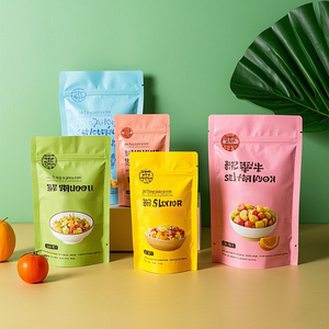 Bán lẻ tùy biến Nắp kéo dây kéo nhôm lá đứng lên túi kẹo bao bì thực phẩm Túi Mylar - Product Image 1