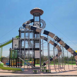 Juego de Parque Infantil de Madera con Temática Natural, Equipo de Juego al Aire Libre No Eléctrico para Parques, Complejos Turísticos y Campamentos - Product Image 1