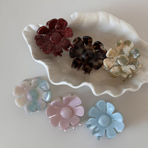 DOWELL vente en gros élégant 3D fleur <span class=keywords><strong>pince</strong></span> à cheveux <span class=keywords><strong>pour</strong></span> les femmes Style Simple <span class=keywords><strong>chignon</strong></span> porte-requin <span class=keywords><strong>pince</strong></span> filet de dentelle <span class=keywords><strong>pour</strong></span> perruque - Product Image 1