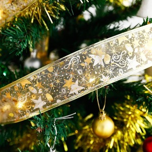 Fita de presente de natal, fita de aniversário, alças, luzes a bateria operada, corda, luzes, decoração de árvore de natal - Product Image 3