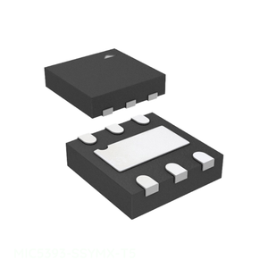ซื้อชิ้นส่วนอิเล็กทรอนิกส์ออนไลน์ ชิปจัดการพลังงาน (PMIC) 6 XFDFN แบบมีพื้นผิวเปิด MIC5393-SSYMX-T5 ช่องจำหน่ายจากผู้ผลิต - Product Image 1