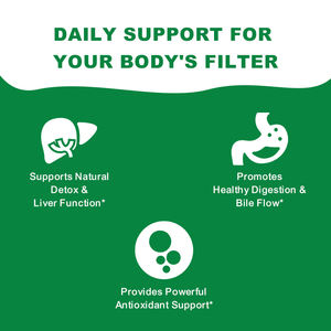 10 In 1 Melkdistel Extract Paardenionchrysanthemum N-Acetyl-L-Cysteinestandardized En Geconcentreerd 50x Extract, 60 Capsules - Product Image 4