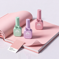Flacon en verre vide pour vernis à ongles en gel 5ml 12ml, personnalisable, avec pinceau, pour marque privée