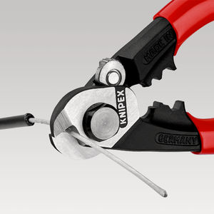 Cisailles à câbles KNIPEX 95 62 190 SB, en acier forgé, avec poignées multi-composants, 190 mm - Product Image 3