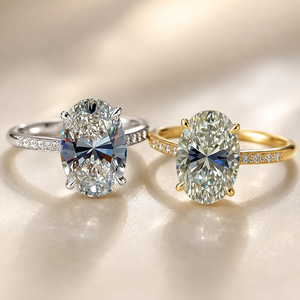 Anello Lungo Ovale con Design a Quattro Punte, Anello Classico da Dito per Donne - Product Image 2