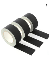 Lapisan penutup penjilid ID khusus Premium bebek Gaffa Gaffa Matte pengikat panggung hitam kain Ducktape plester Gaffer