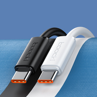 Cable de Carga Rápida Toocki 60W C-C con Pantalla Digital, Transferencia de Datos de 480Mbps, Núcleo Multifilar, Chip Inteligente para Tablet