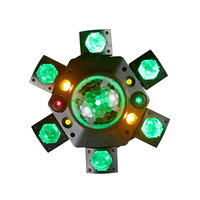 Boule magique kaléidoscope à six bras, petite boule disco Kong, lumières laser DMX512 pour DJ et soirées