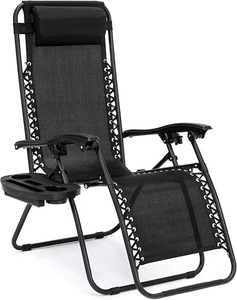 Silla Reclinable <span class=keywords><strong>Plegable</strong></span> de Jardín y Exterior al por Mayor Ajustable de Gravedad Cero para Playa y Piscina - Product Image 4