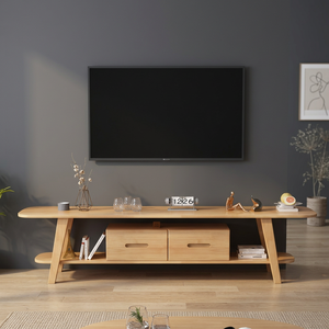 Modern <b>Wooden</b> <b>Coffee</b> <b>Table</b> With Storage Drawers Scandinavian Design Living Room Furniture - Product Image 3