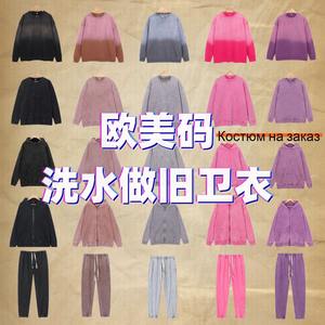 Sweat à capuche oversize pour homme en mélange de coton épais, style streetwear automne-hiver, avec poche, anti-boulochage, coupe ample - Product Image 3