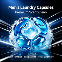 Lessives en capsules avec Scentbooster, capsules dose unitaire en stock, usine certifiée ISO pour les odeurs de moisissure, séchage en ombre, personnalisation OEM ODM