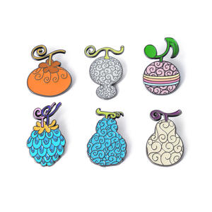 6 แบบล่าสุดมัง<span class=keywords><strong>ง</strong></span>ะญี่ปุ่นปีศาจผลไม้เข็มกลัดโลหะ Pin - Product Image 1