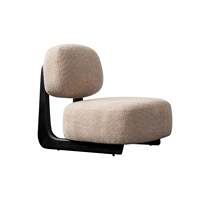Fauteuil de salon en laine d'alpaga Wabi-sabi, canapé d'appoint en bouclette, mobilier élégant et luxueux pour hôtel, villa ou maison