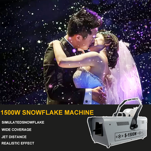 Venta caliente fábrica 1500W comercial primer Baile de la boda copo de nieve máquina de nieve etapa fabricación de nieve - Product Image 5
