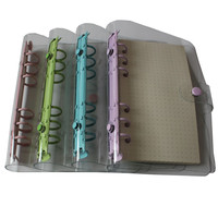 Dossier à feuilles mobiles personnalisé pour carnet de notes A4 A5 A6 A7 Transparent à 6 anneaux en pvc