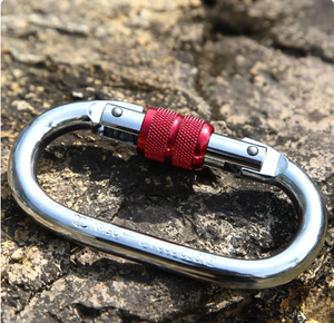 Mosquetón tipo O de acero plateado para hamaca de yoga aérea y bolsa de baile aéreo Piezas y accesorios - Product Image 2