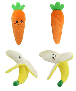 Kingtale <span class=keywords><strong>Dog</strong></span> <span class=keywords><strong>Squeaky</strong></span> Toys Cute farcito peluche frutta snack e verdure giocattoli per cani per cuccioli di piccola taglia media animali domestici - Product Image 3