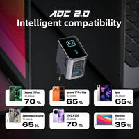 Chargeur rapide pour téléphone portable KYT 67w Pd Gan Usb Type C avec affichage numérique intelligent