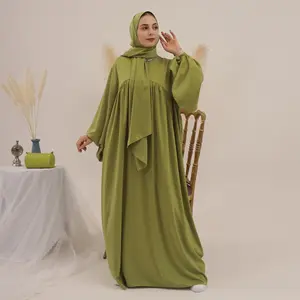 3312 Kuwii Melhor Abaya Mulheres Vestido Muçulmano Turquia 2023 Hijab Roupas Islâmicas Abaya Com Hijab