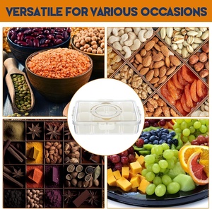 Tabla de Charcutería Portátil <span class=keywords><strong>con</strong></span> Compartimentos y Asa, <span class=keywords><strong>con</strong></span> Tapa, para Niños y Adultos, Caja para Dulces - Product Image 6