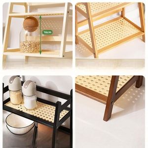 Double-tier Standing Type Non-folding Multifunctional Simple Stocked Modern Sustainable Durable Storage <b>Rack</b> Kitchen Storage - Product Image 4