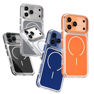 เคสโทรศัพท์แม่เหล็กคุณภาพสูงแบบด้าน สำหรับ iPhone 18 12 13 17 Pro Max 14 15 16 Plus รองรับการชาร์จไร้สาย ป้องกันแรงกระแทก - Product Image 1