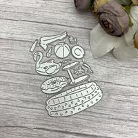 Matrice de découpe et d'embossage en métal en forme d'animal de dessin animé pour la création de cartes, de scrapbooking et de décorations artisanales DIY