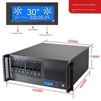 Boîtier de serveur 4U pour montage en rack avec plateau ATX et HDD, châssis de montage en rack industriel avec ventilateur, produits en stock