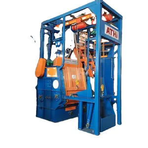 Q32 series tumble rubber belt track type abrasive shot blasting machine cleaning equipment