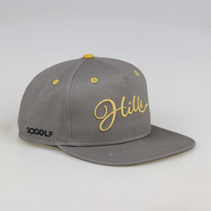 Cappello Snapback Personalizzato a 6 Pannelli con Corona Alta, Ricamo Metallico 3D Dorato, Visiera Piatta, Stile Sportivo Hip Hop per Esterni - Product Image 2