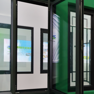 Fenêtre à battants personnalisé pas cher <span class=keywords><strong>prix</strong></span> d'usine insonorisé impact d'ouragan pont cassé fenêtre à battants en aluminium aluminium - Product Image 3