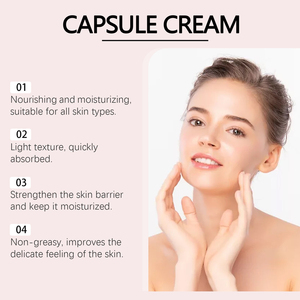 OEM/ODM Nicotinamide Capsule Crème 55g Stralende Hydraterende Herstellende Barrière Verlichtende Gezichtscrème Aangepaste Formule - Product Image 4