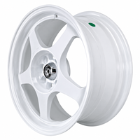 Nuevas llantas de aleación ligeras forjadas por flujo 15x7 de 5 radios 4x100 de gran venta para coches de pasajeros