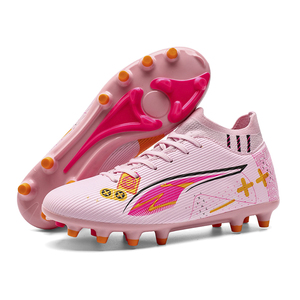 Chaussures <span class=keywords><strong>de</strong></span> football unisexes pour <span class=keywords><strong>junior</strong></span>, légères, respirantes, durables, avec crampons pour terrain ferme - Product Image 2