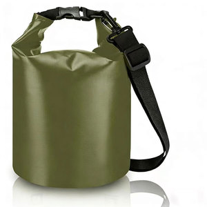 กระเป๋ากันน้ำ 2L 5L 10L 15L 20L 30L PVC สำหรับกิจกรรมกลางแจ้ง ดำน้ำ เดินป่า ตั้งแคมป์ ชายหาด ตกปลา สีพื้น ปรับแต่งได้ - Product Image 2