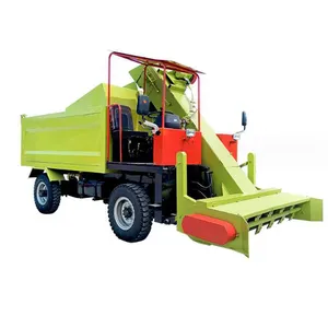 Three-wheel diesel Cattle farm dung water cleaning truck dung cleaning machine Large cow dung cleaning machine