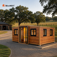 BlocNEST Maison Conteneur Moderne Extensible Préfabriquée Modulaire pour la Vie Familiale, le Camping et les Vacances