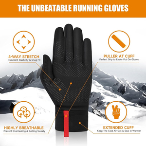 Gants de sport de haute qualité en gros Logo personnalisé et impression de conception Gants de course professionnels pour l'extérieur Caractéristiques respirantes - Product Image 4