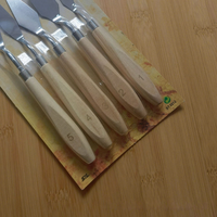 Source Spot Divers Ensembles de Couteaux à Palettes Matériau en Éponge avec Manche en Bois et Plastique pour Peinture à l'Huile Grattoir et Modélisation Art