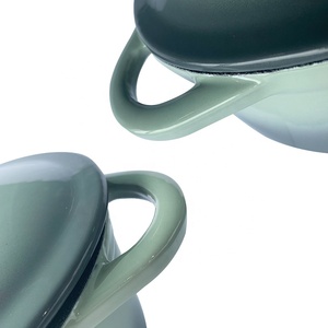 <span class=keywords><strong>Prix</strong></span> usine 28CM Four Safe Ovale Cuisson Pot De Nourriture En <span class=keywords><strong>Fonte</strong></span> Émaillée Casserole Plats Four Hollandais avec Couvercle - Product Image 6