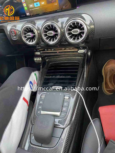 Panneau de commande central intérieur de voiture en fibre de carbone pour Mercedes Benz A35 A45 CLA45 W177 W118 intérieur en fibre de carbone - Product Image 6
