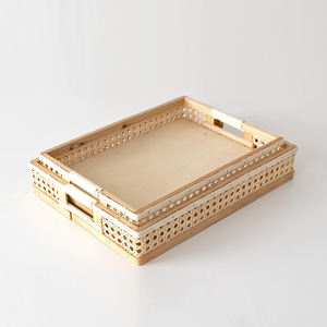Best Price for Wholesale Rectangular Handcrafted Rattan Serving Tray <b>Rustic</b> Style <b>Coffee</b> <b>Table</b> - Product Image 4