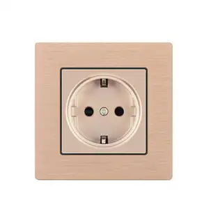 2020 Newest Design Italian Wall Electrical German Switch And Socket Coloured