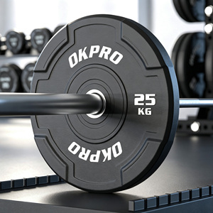 OKPRO Factory Commercial Gym Barbell <strong>Bumper</strong> <strong>Weight</strong> Plate - Product Image 1