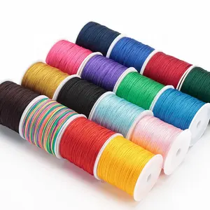 1mm 1.5mm Nylon Cord Rope Chinese Knot Macrame Cord Rope For Jewelry Making DIY Shamballa Bracelet Jewelry Accessories